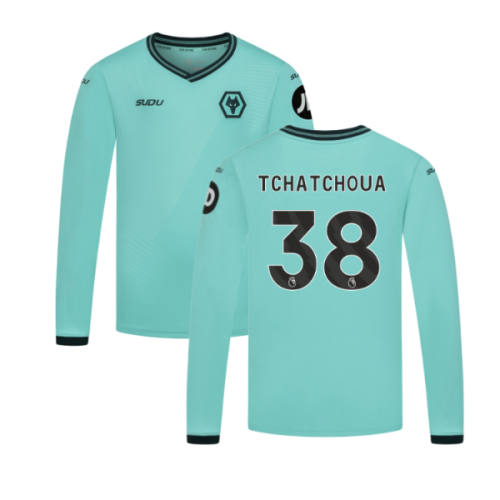 2025-2026 Wolves Long Sleeve Away Shirt (Kids) (Tchatchoua 38)