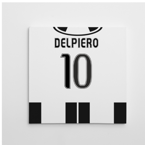 2016-2017 Juventus Canvas Print (Del Piero 10)