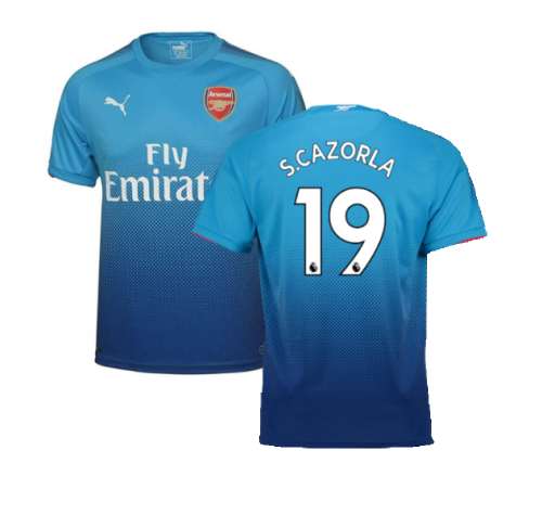 2017-2018 Arsenal Away Shirt (S.Cazorla 19)