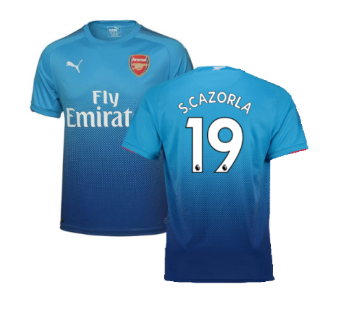 2017-2018 Arsenal Away Shirt (S.Cazorla 19) - Kids