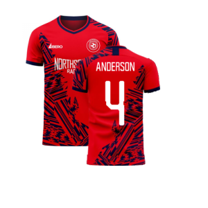 Aberdeen 2024-2025 Home Concept Football Kit (Libero) (ANDERSON 4) - Baby