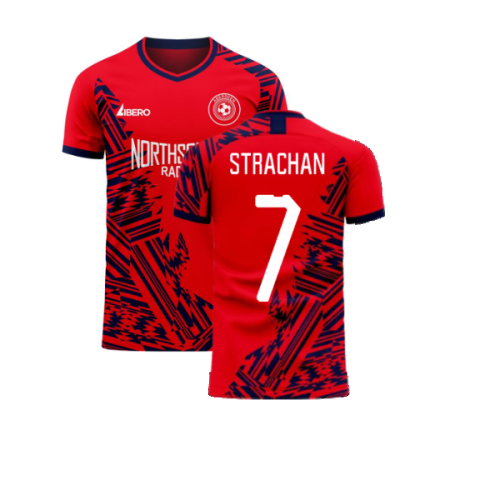 Aberdeen 2024-2025 Home Concept Football Kit (Libero) (STRACHAN 7)