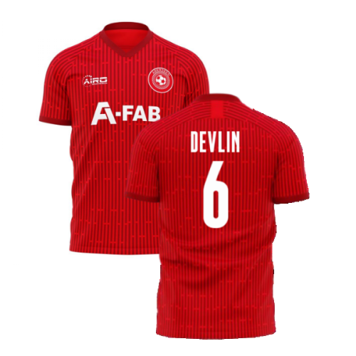 Aberdeen 2024-2025 Home Concept Football Kit (Airo) (DEVLIN 6)