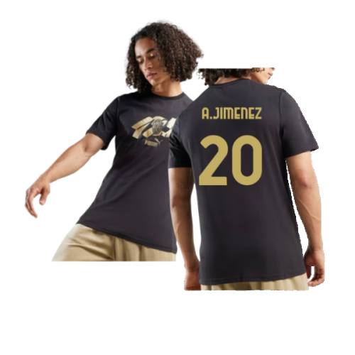 AC Milan 125th Anniversary ftblCulture Tee (Black) (A.Jimenez 20)