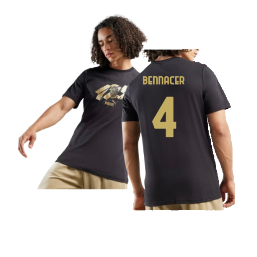 AC Milan 125th Anniversary ftblCulture Tee (Black) (Bennacer 4)