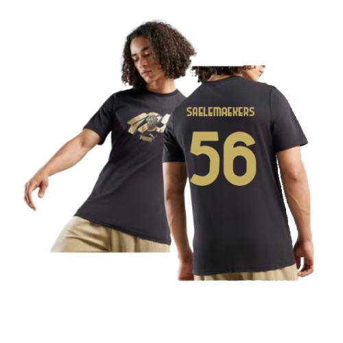 AC Milan 125th Anniversary ftblCulture Tee (Black) (Saelemaekers 56)