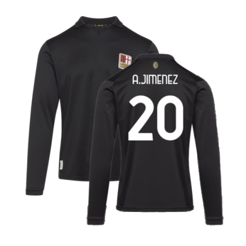 AC Milan 125th Authentic Shirt LS (Black) (A.Jimenez 20)