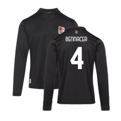 AC Milan 125th Authentic Shirt LS (Black) (Bennacer 4)