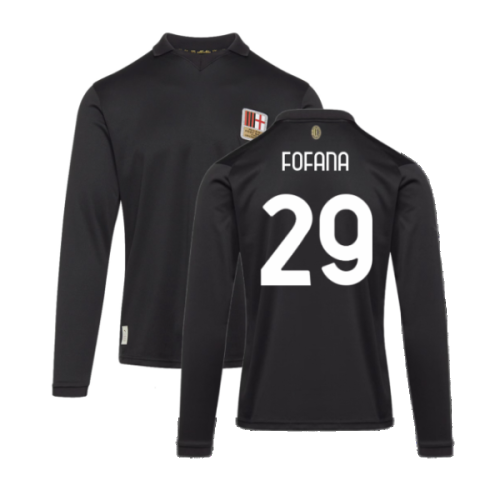 AC Milan 125th Authentic Shirt LS (Black) (Fofana 29)