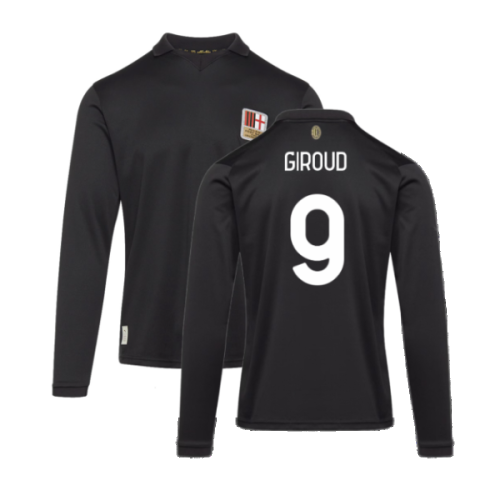 AC Milan 125th Authentic Shirt LS (Black) (Giroud 9)