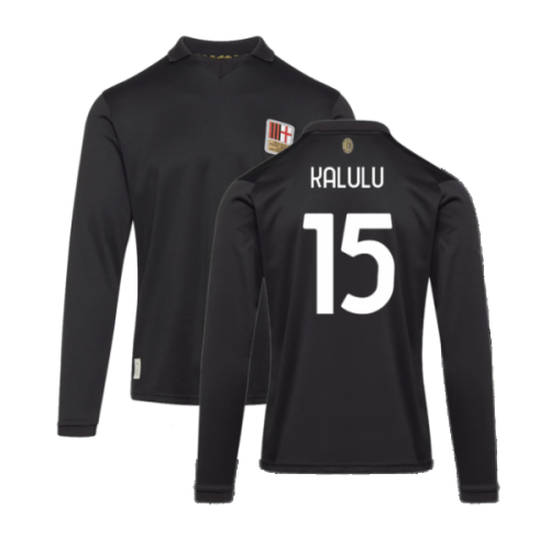 AC Milan 125th Authentic Shirt LS (Black) (Kalulu 15)