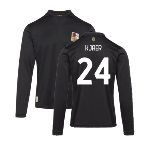 AC Milan 125th Authentic Shirt LS (Black) (Kjaer 24)