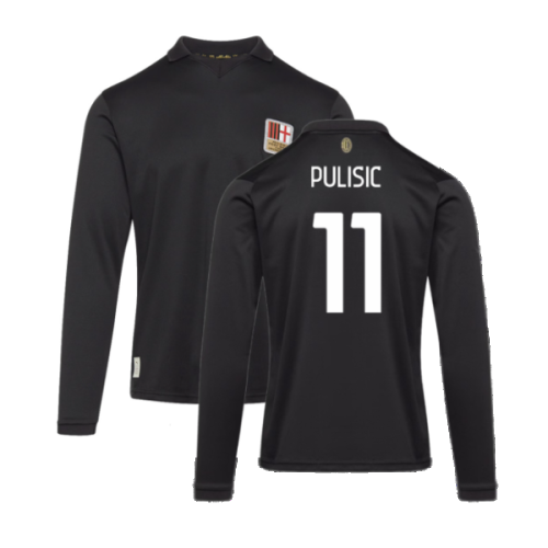 AC Milan 125th Authentic Shirt LS (Black) (Pulisic 11)