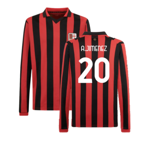 AC Milan 125th Authentic Shirt LS (Black-Red) (A.Jimenez 20)