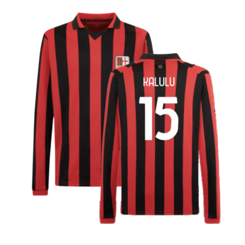 AC Milan 125th Authentic Shirt LS (Black-Red) (Kalulu 15)