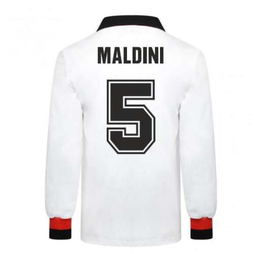 AC Milan 1963 European Cup Final Retro Football Shirt (Maldini 5)