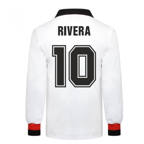 AC Milan 1963 European Cup Final Retro Football Shirt (Rivera 10)