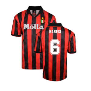 AC Milan 1994 Home Retro Shirt (BARESI 6)