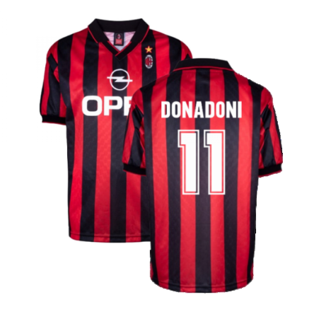 AC Milan 1996 Home Retro Shirt (Donadoni 11)