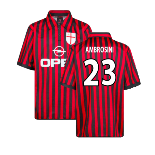 AC Milan 2000 Centenary Retro Football Shirt (Ambrosini 23)