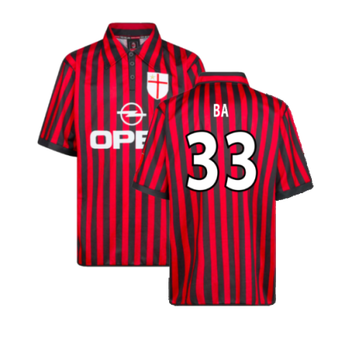 AC Milan 2000 Centenary Retro Football Shirt (Ba 33)