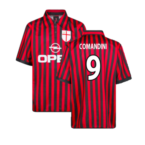 AC Milan 2000 Centenary Retro Football Shirt (Comandini 9)