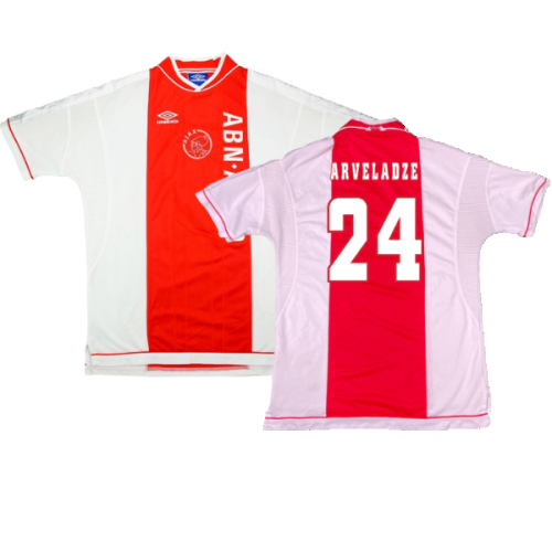 Ajax 1999-00 Home Shirt ((Excellent) M) (Arveladze 24)