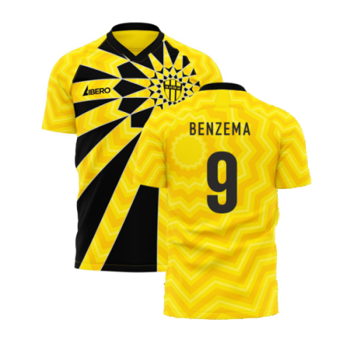 Al-Ittihad 2024-2025 Home Concept Football Kit (Libero) - Adult Long Sleeve (Benzema 9)