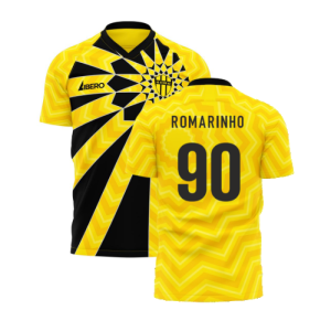 Al-Ittihad 2024-2025 Home Concept Football Kit (Libero) - Adult Long Sleeve (Romarinho 90)