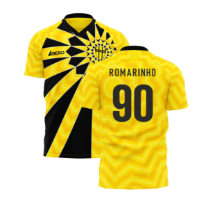 Al-Ittihad 2024-2025 Home Concept Football Kit (Libero) - Baby (Romarinho 90)