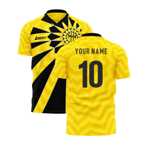 Al-Ittihad 2024-2025 Home Concept Football Kit (Libero) - Kids (Your Name)