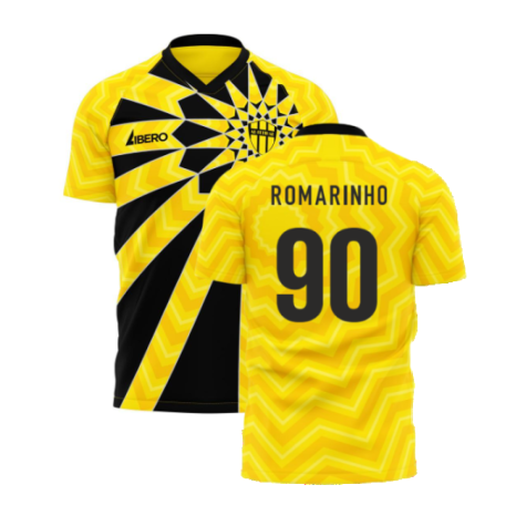 Al-Ittihad 2024-2025 Home Concept Football Kit (Libero) - Little Boys (Romarinho 90)