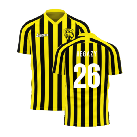 Al-Ittihad 2024-2025 Stripe Home Concept Football Kit (Libero) (Hegazy 26)