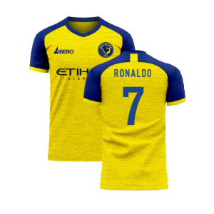 Al-Nassr 2024-2025 Home Concept Football Kit (Libero) - Little Boys (Ronaldo 7)