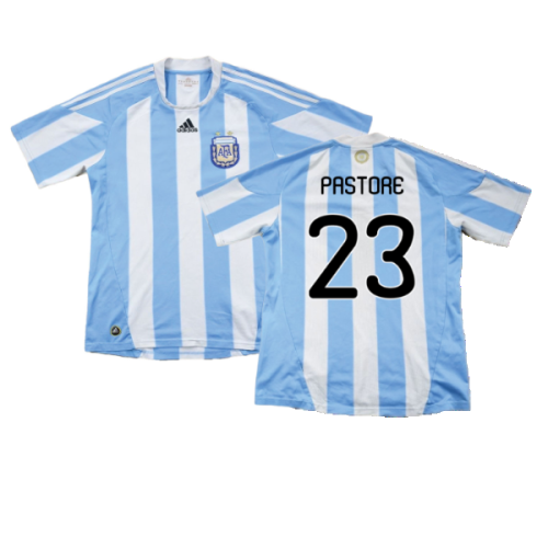Argentina 2010-11 Home Shirt ((Excellent) XL) (Pastore 23)