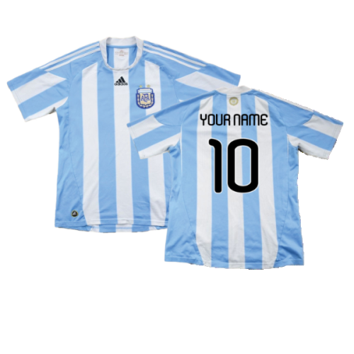 Argentina 2010-11 Home Shirt ((Excellent) XL) (Your Name)