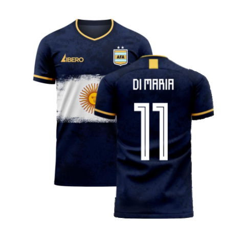 Argentina 2024-2025 Away Concept Football Kit (Libero) (DI MARIA 11)