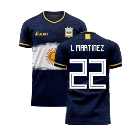 Argentina 2024-2025 Away Concept Football Kit (Libero) (L MARTINEZ 22)