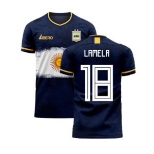 Argentina 2024-2025 Away Concept Football Kit (Libero) (LAMELA 18)