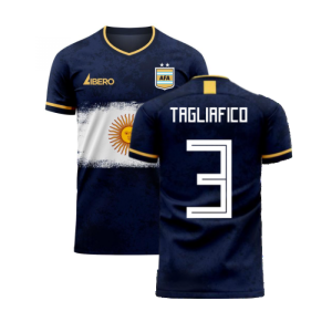 Argentina 2024-2025 Away Concept Football Kit (Libero) (TAGLIAFICO 3)