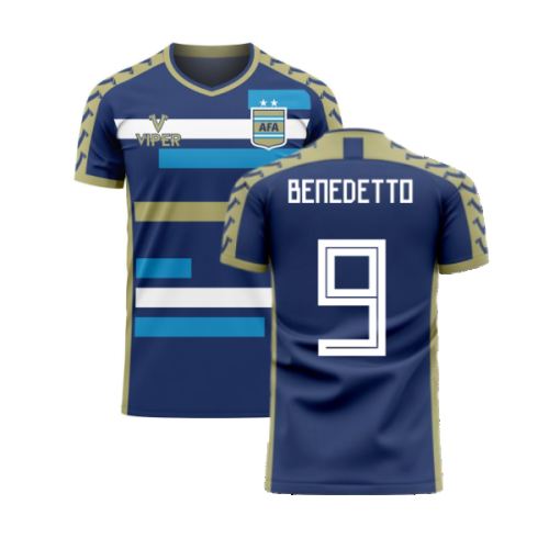 Argentina 2024-2025 Away Concept Football Kit (Viper) (BENEDETTO 9)