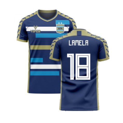 Argentina 2024-2025 Away Concept Football Kit (Viper) (LAMELA 18)