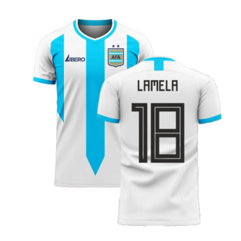 Argentina 2024-2025 Home Concept Football Kit (Libero) (LAMELA 18)