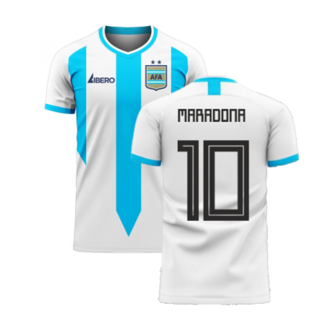 Argentina 2024-2025 Home Concept Football Kit (Libero) (MARADONA 10)