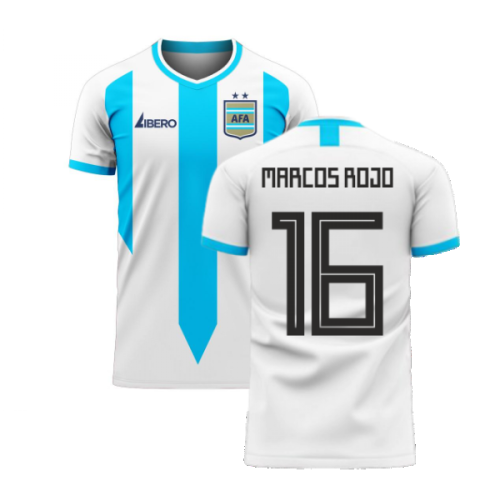 Argentina 2024-2025 Home Concept Football Kit (Libero) (MARCOS ROJO 16)