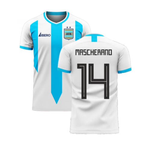 Argentina 2024-2025 Home Concept Football Kit (Libero) (MASCHERANO 14)