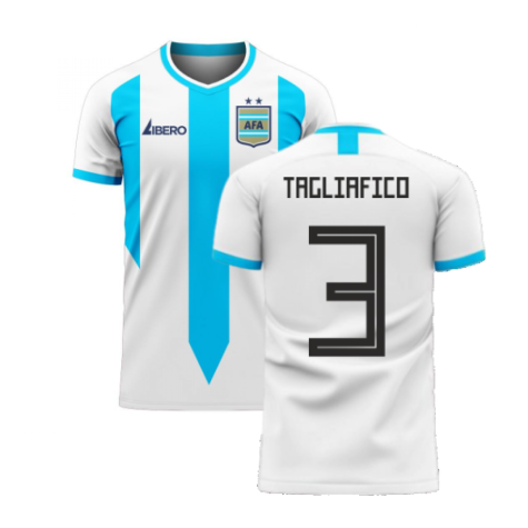 Argentina 2024-2025 Home Concept Football Kit (Libero) (TAGLIAFICO 3)