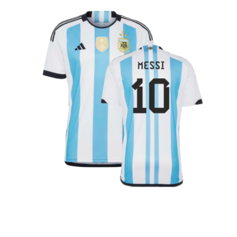 Argentina 2022 World Cup Winners Home Shirt (MESSI 10)