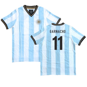 Argentina El Sol Albiceleste Home Shirt (GARNACHO 11)