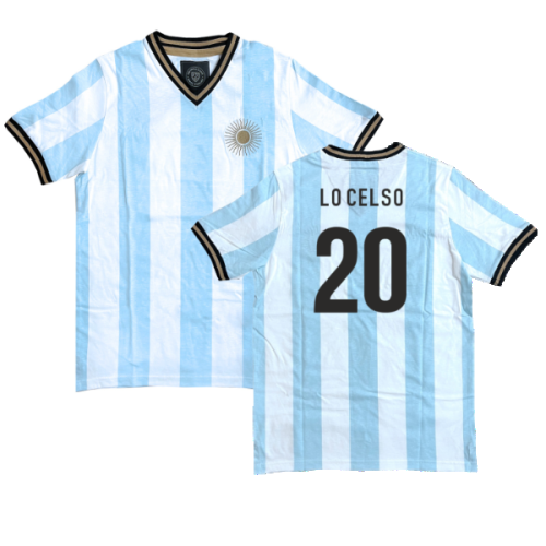 Argentina El Sol Albiceleste Home Shirt (LO CELSO 20)